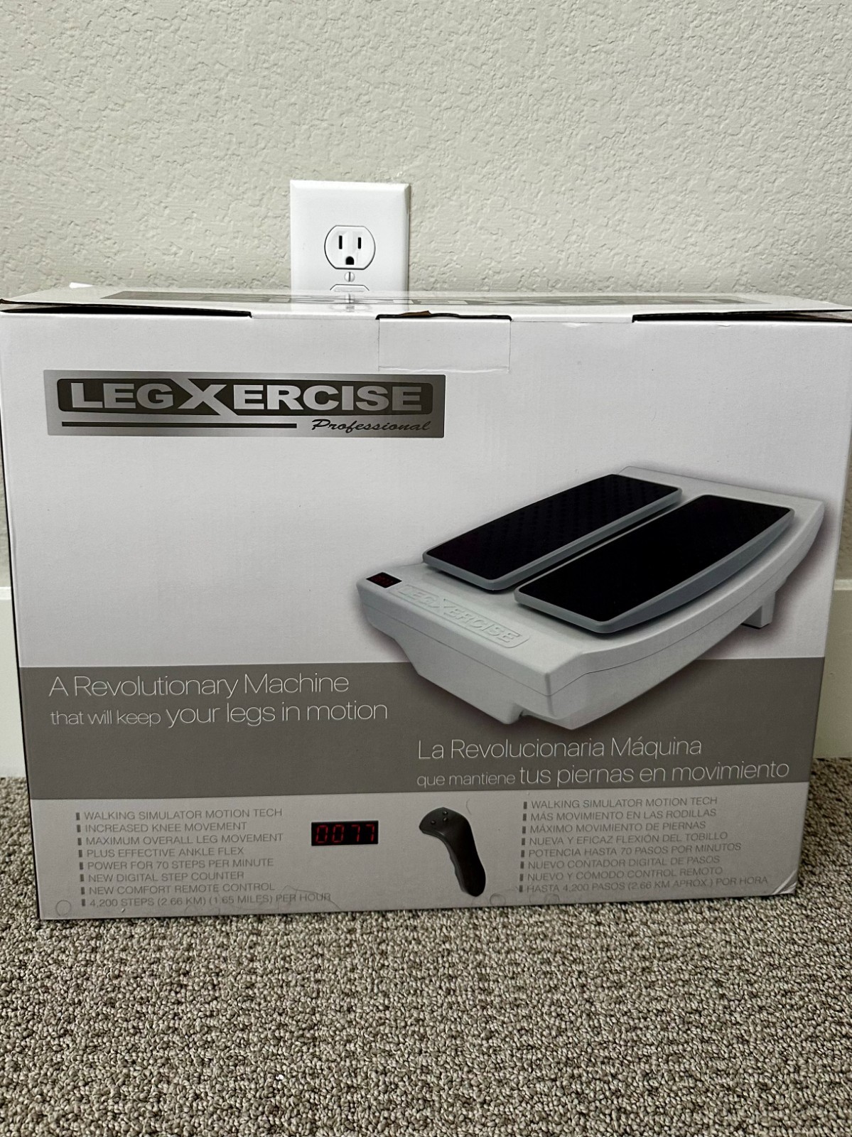 LegXercise Pro Automatic Seated Foot Leg Exerciser Circulation Machine