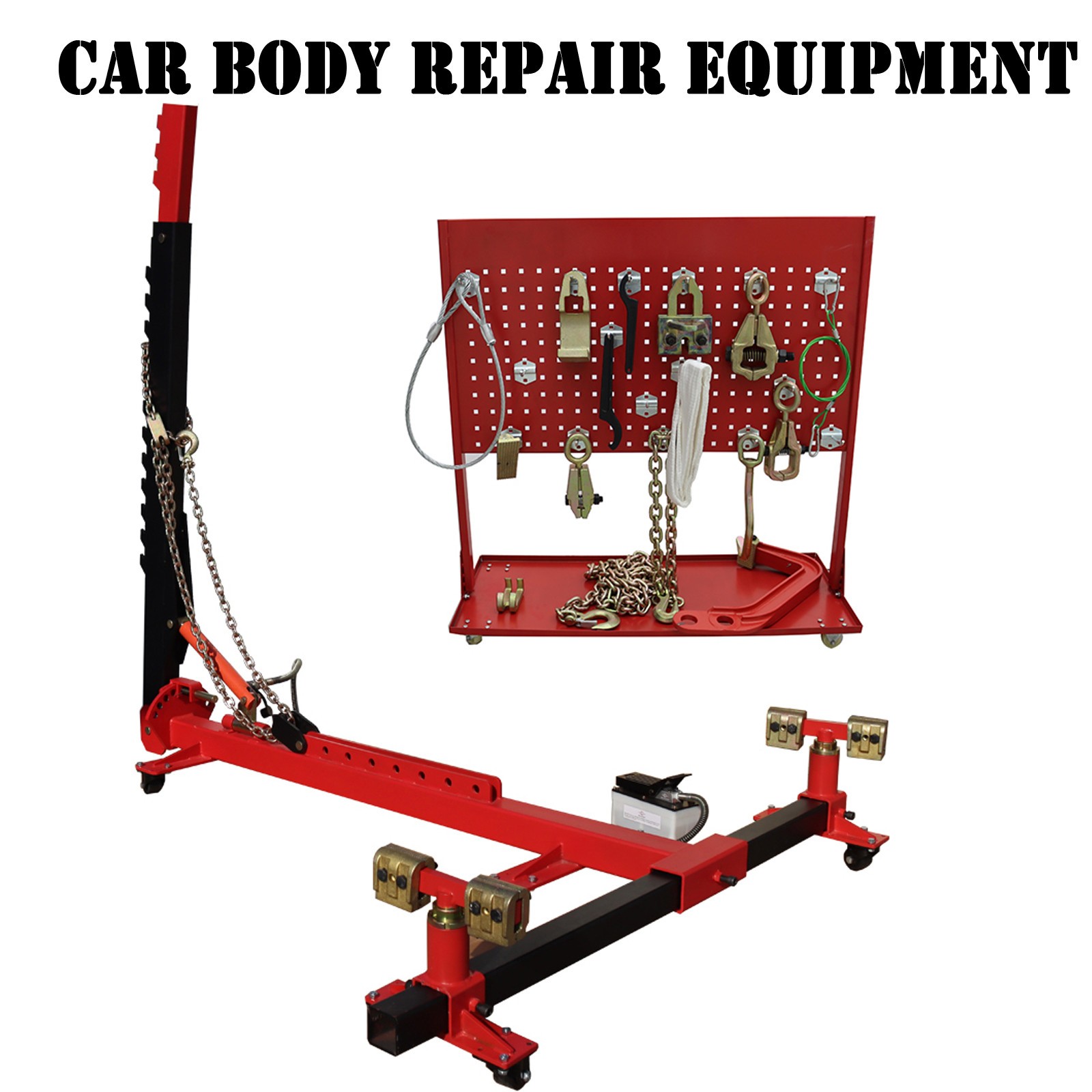 10Ton/98KN Auto Body Frame Puller Straightener Movable Car Frame Machine 5000PSI
