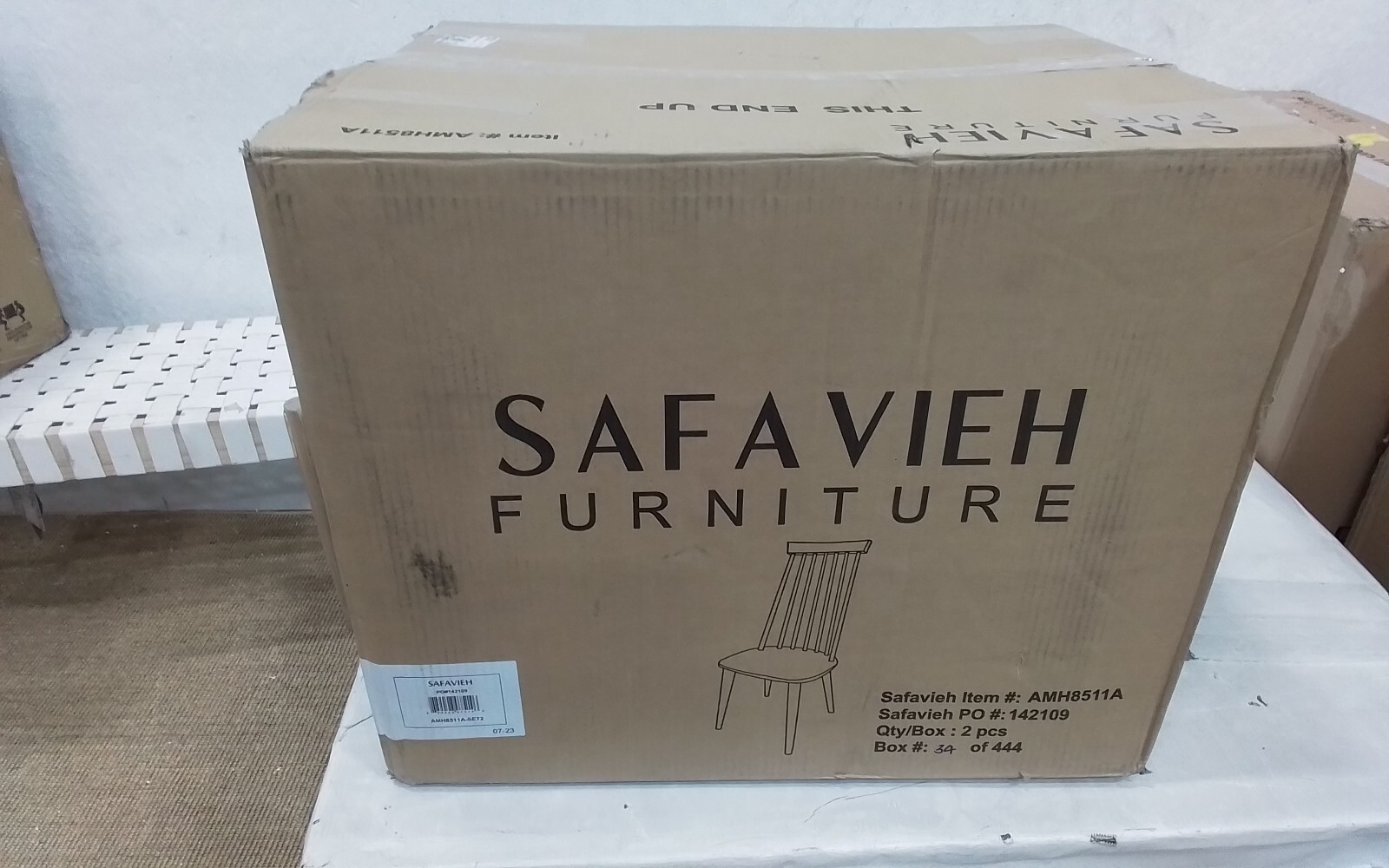Safavieh BURRIS SIDE CHAIR, Reduced Price 2172733498 AMH8511A