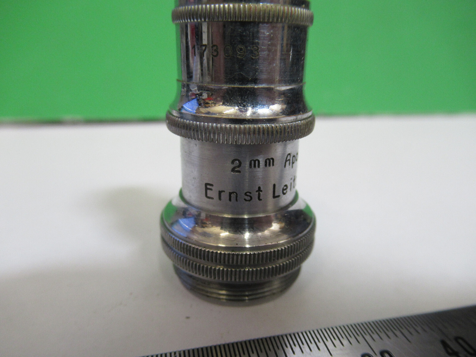 ANTIQUE BRASS ERNST LEITZ APO 92X OBJECTIVE MICROSCOPE AS PICTURED #H3-A-100