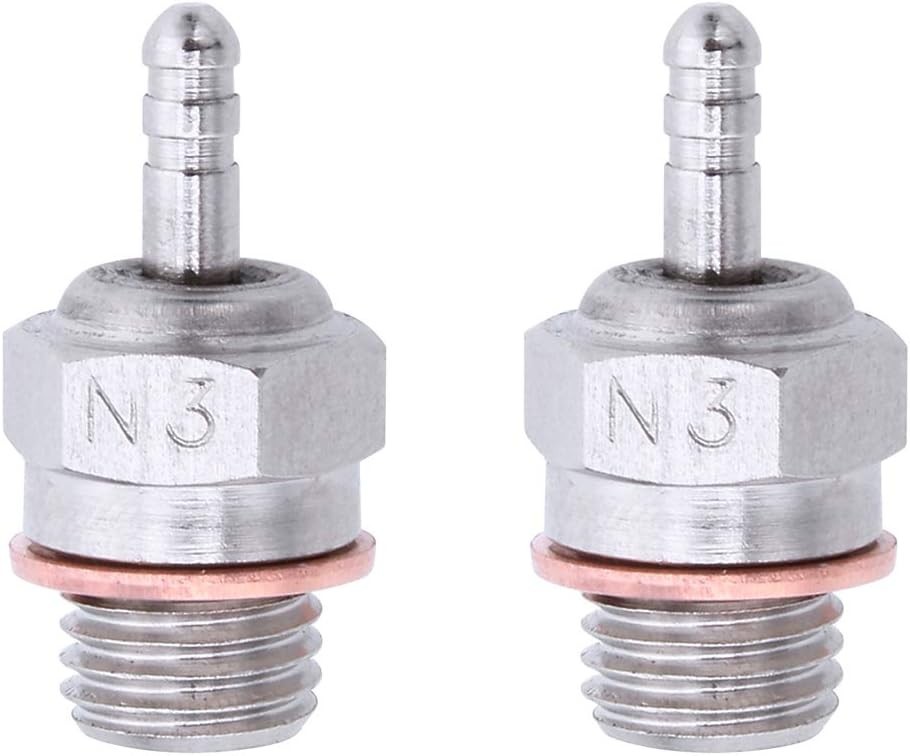 Industrial Duty Glow Plug N3 for Nitro Engines, Includes Essential Components