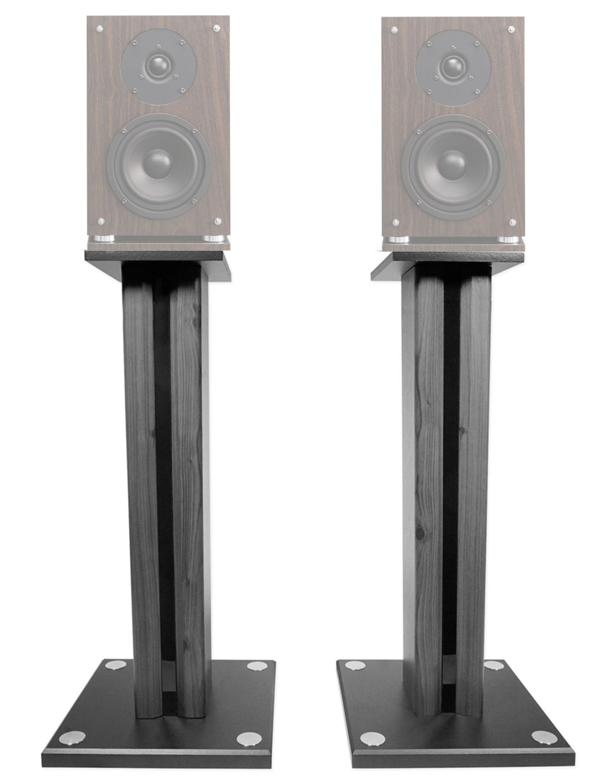 Pair 26" Bookshelf Speaker Stands For Fluance SX6W Bookshelf Speakers