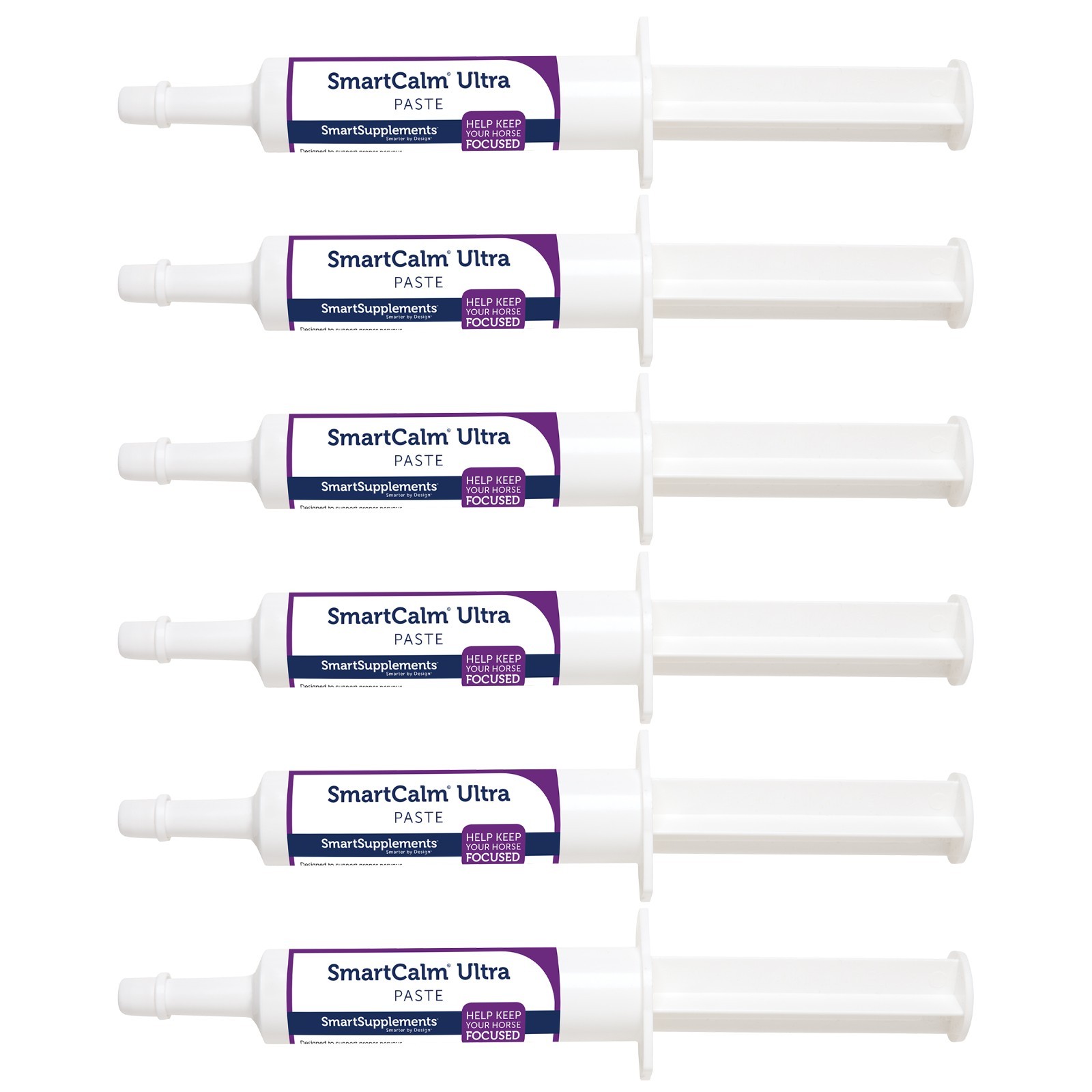 SmartEquine SmartPak SmartCalm Ultra® Paste Calming Horse Supplement, 6 Tubes