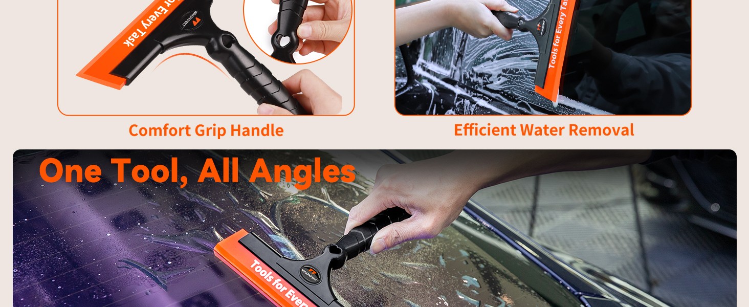 Window Tint Squeegee 8.3-Inch Silicone Squeegee for Car Windows, Window Tint