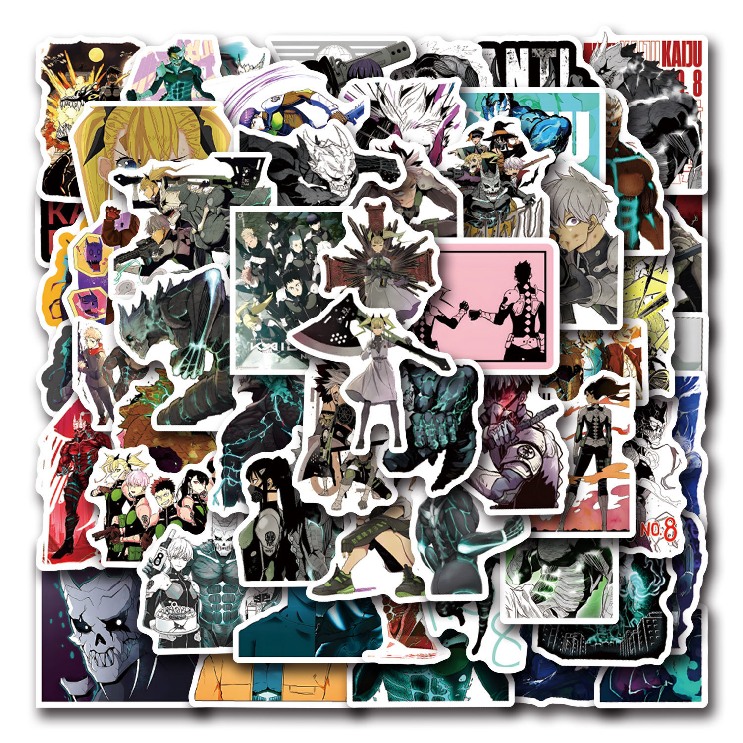 110Pcs  Kaiju No. 8 Sticker Gifts Teens Girl for Phone Case water bottles laptop