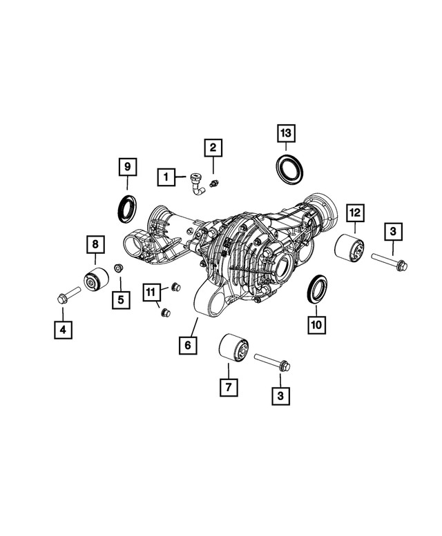 Genuine Mopar Axle Mounting Isolator 52124994AB