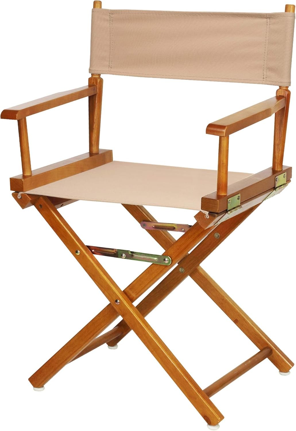 Director's Chair ,Honey Oak Frame/Tan Canvas,18" Classic Height
