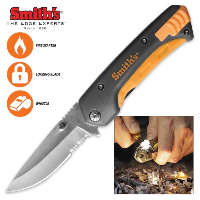 Smiths Survival Pocket Knife And Tool SM5397
