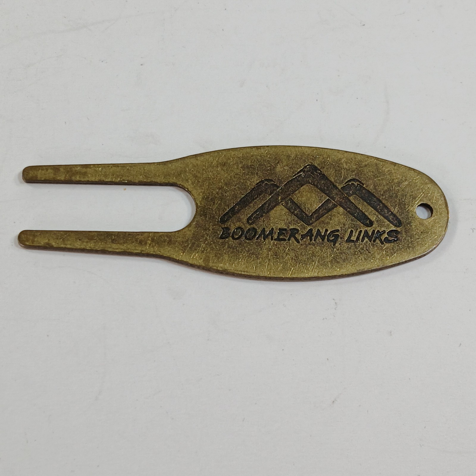 Boomerang Links Logo Golf Divot Repair Tool