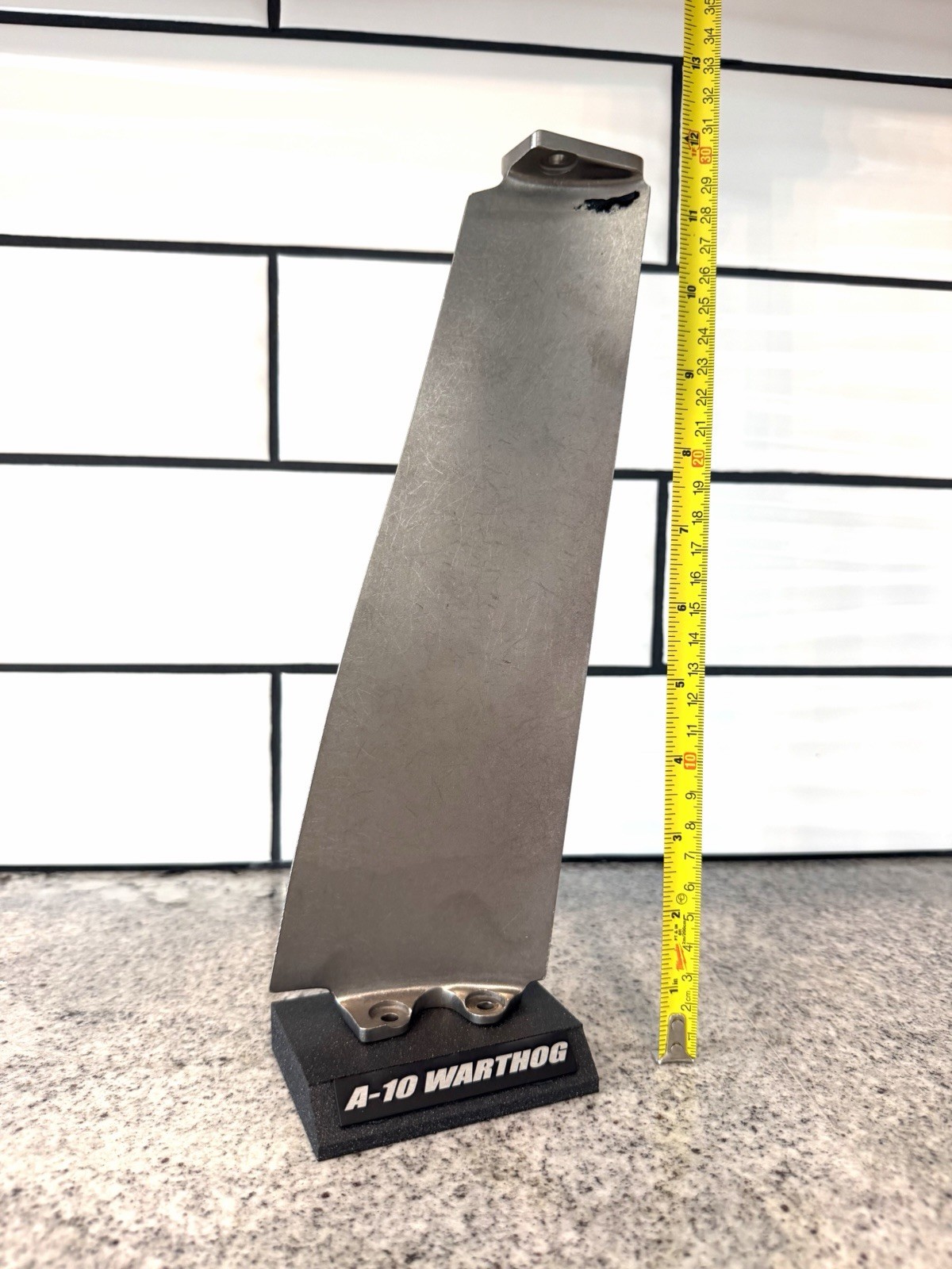 A-10 Warthog Titanium Jet Engine Blade TF34-100 Inert Flight Sim Turbine Fan