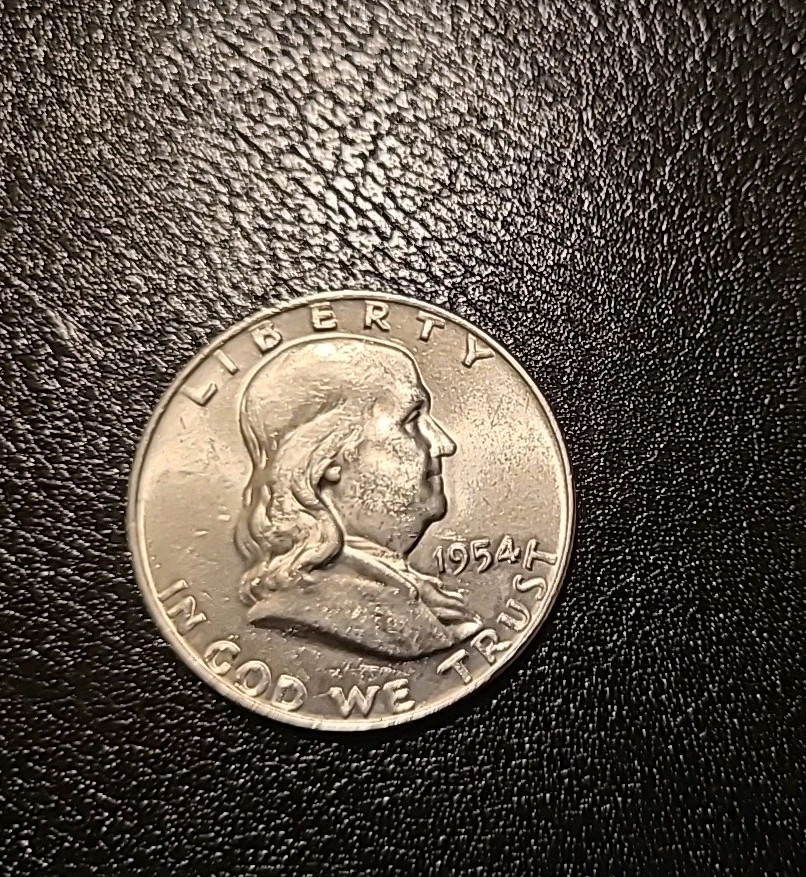 1954 D BU UNC FRANKLIN HALF DOLLAR