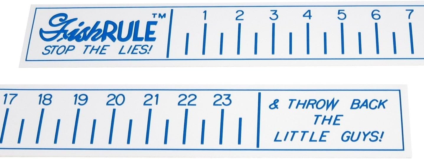Fish Ruler - 24 inch Boat - Fishing Measuring Tape by FishRule White