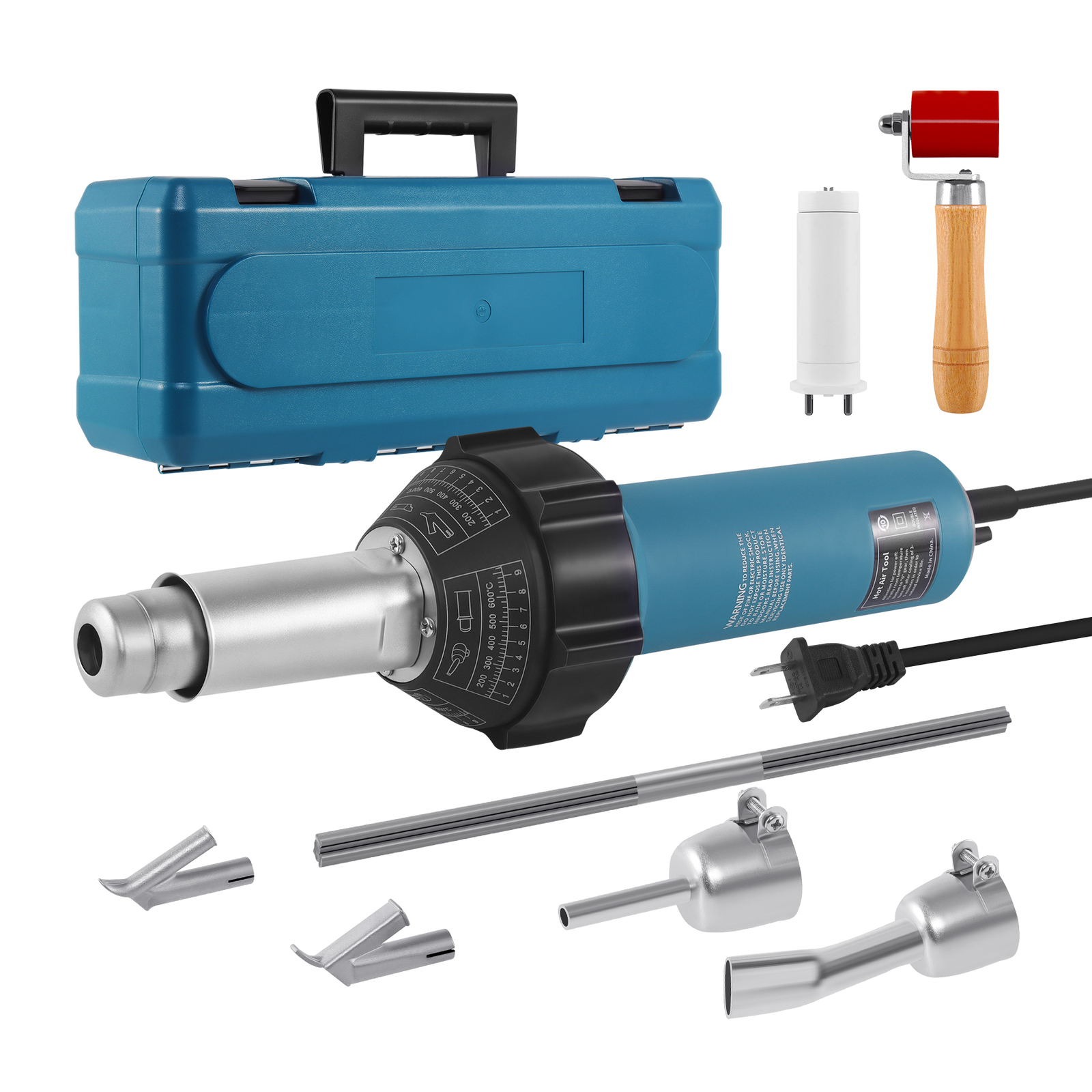 1600W Professional PVC Roofing Welding Tool Heat Hot Air Gun Kit Plastic Welder