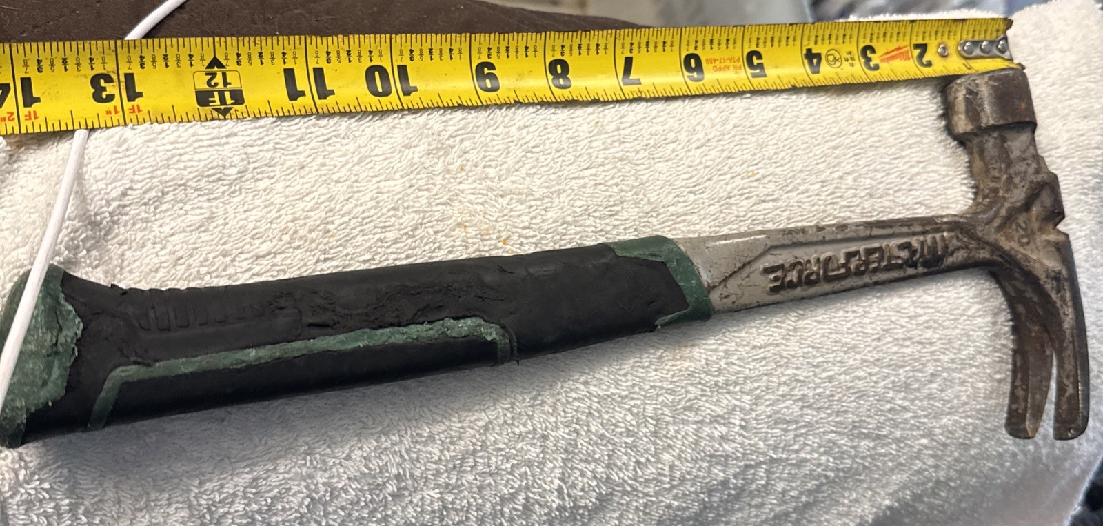 20 Oz Rip Claw Hammer Nail Start Carbon Head Steel Handle vtg tool