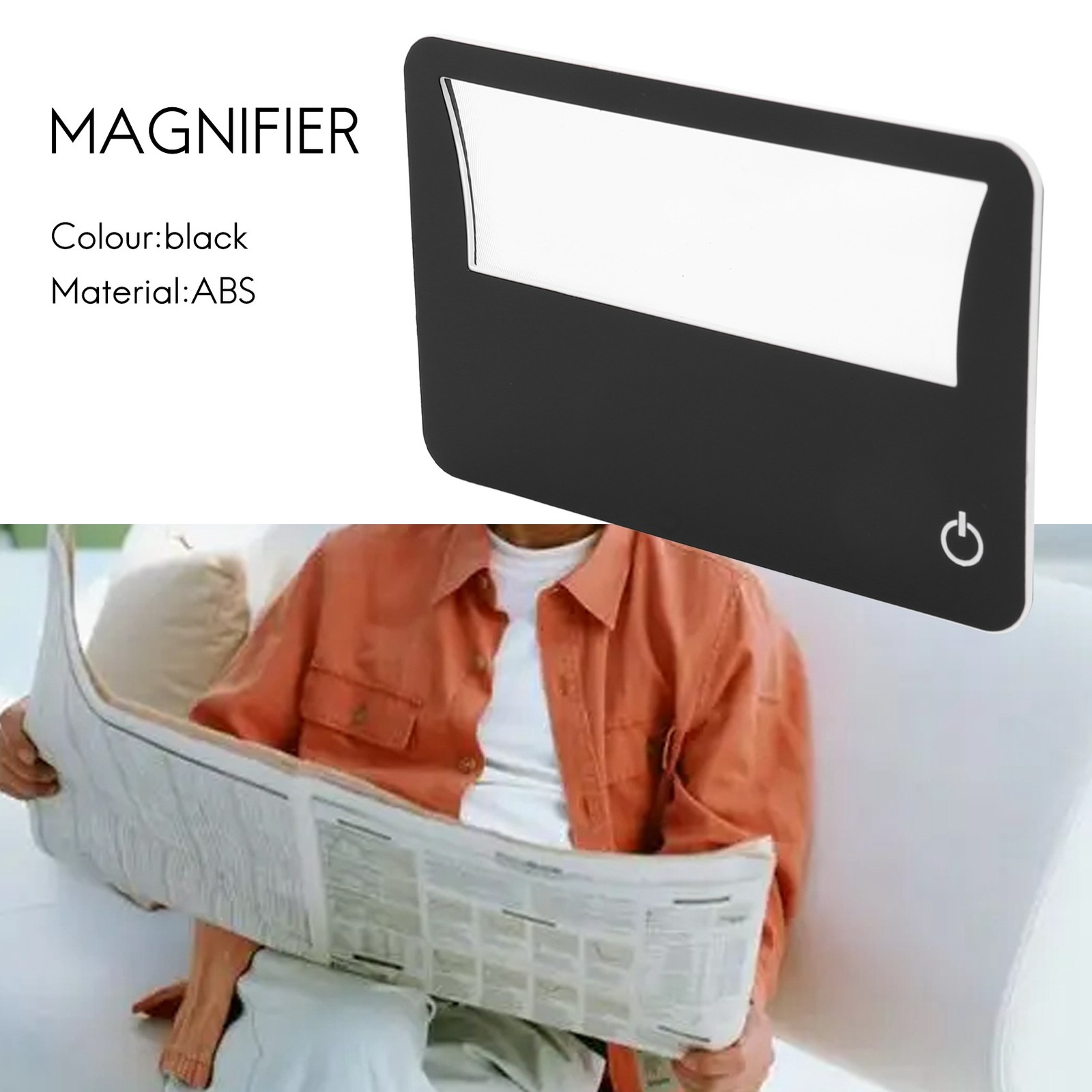 Credit Card Size Lighted 3X Magnifier Bundle Includes 2 Magnifiers, Each9483