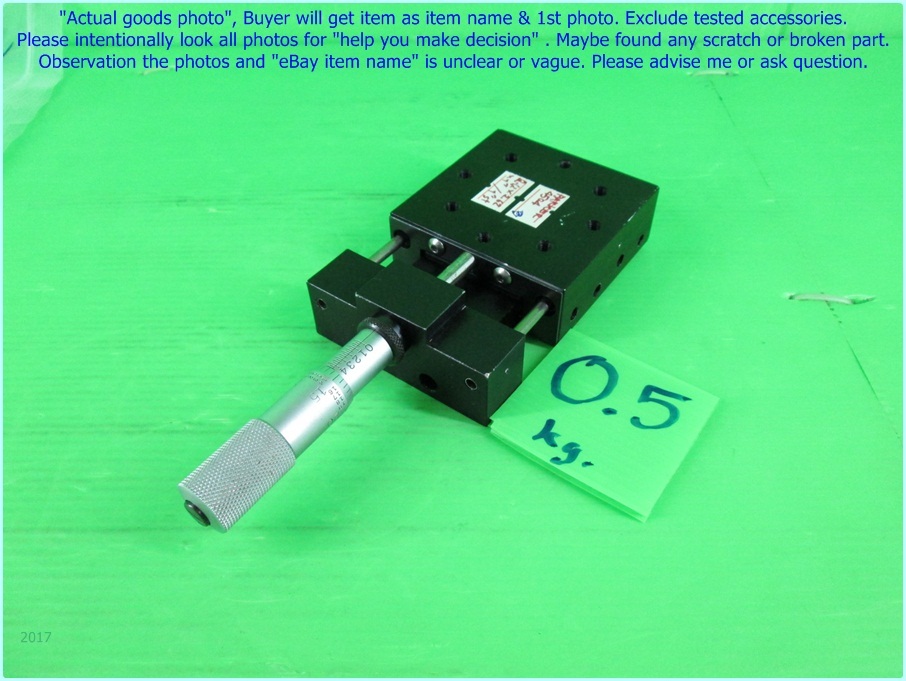 Parker 4504 2.62"x2.6"x1", Linear stage stroke 1" with micro as photo, sn:set B.