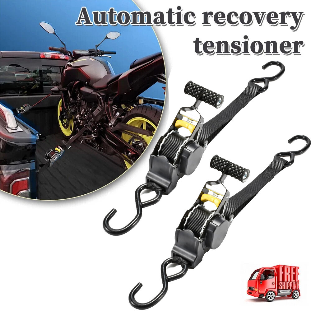2 Pack Marine Retractable Transom Tie Down 1500lbs Boat Trailer Heavy Duty Strap