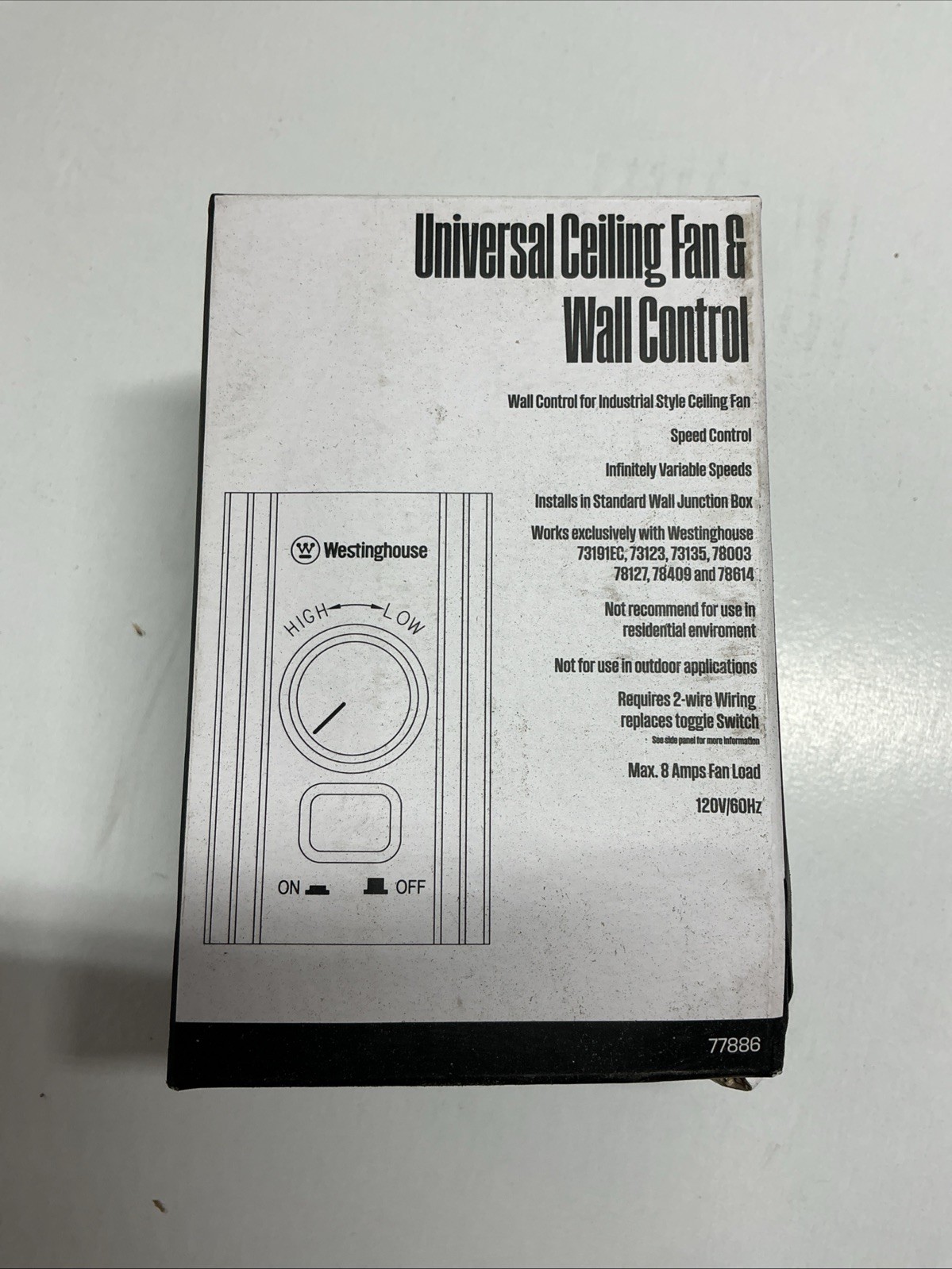 Westinghouse 77886 Variable Speed Rotary Wall Control