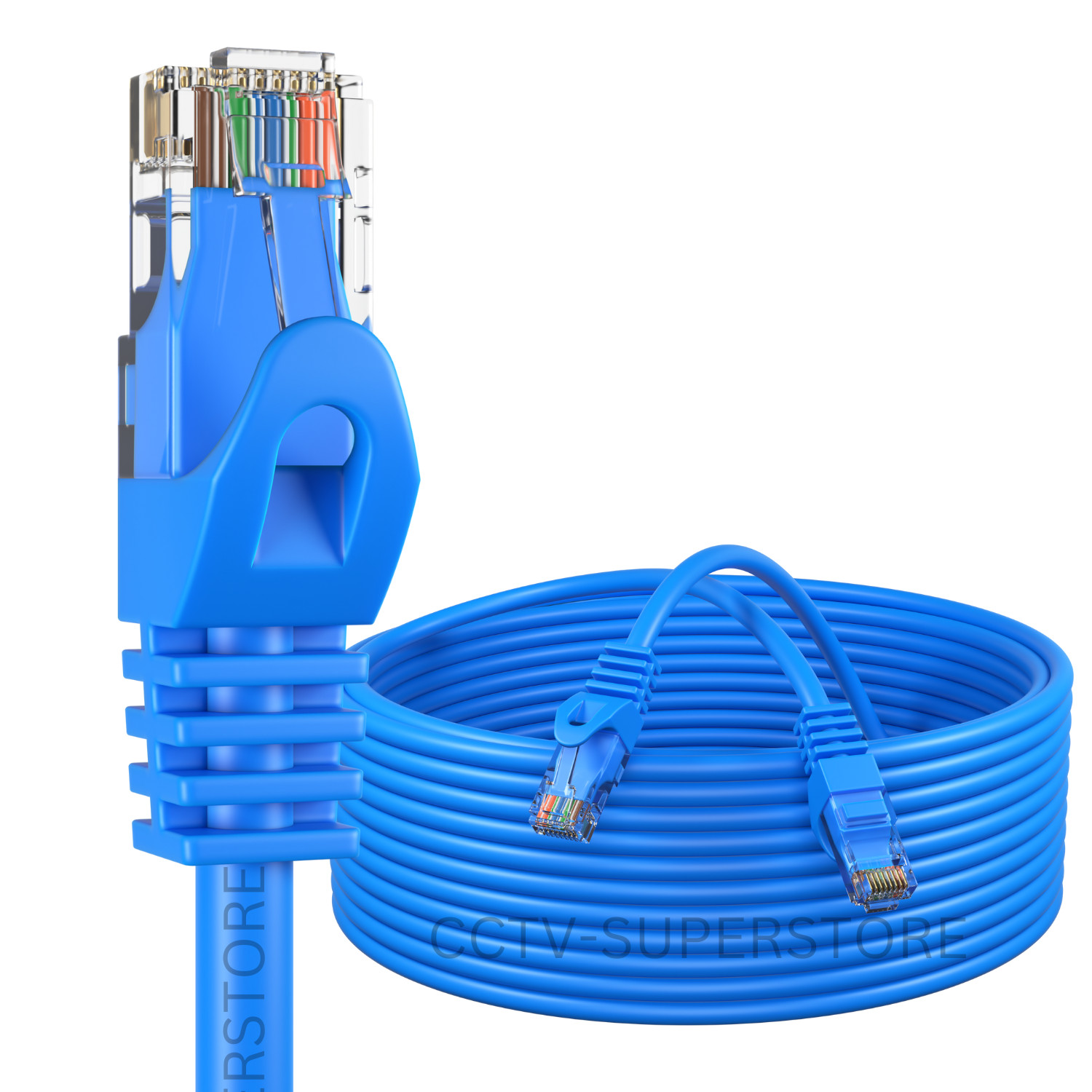 1.5 ft CAT6 Network Ethernet Patch Cable XBOX PS3 1.5 feet GIGABIT 500MHz Blue