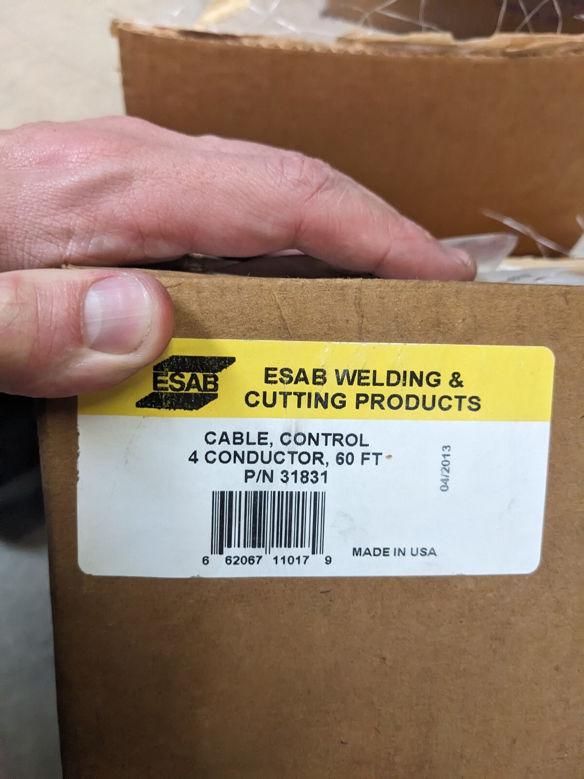 ESAB 31831 CABLE, CONTROL 4 CONDUCTOR, 60FT