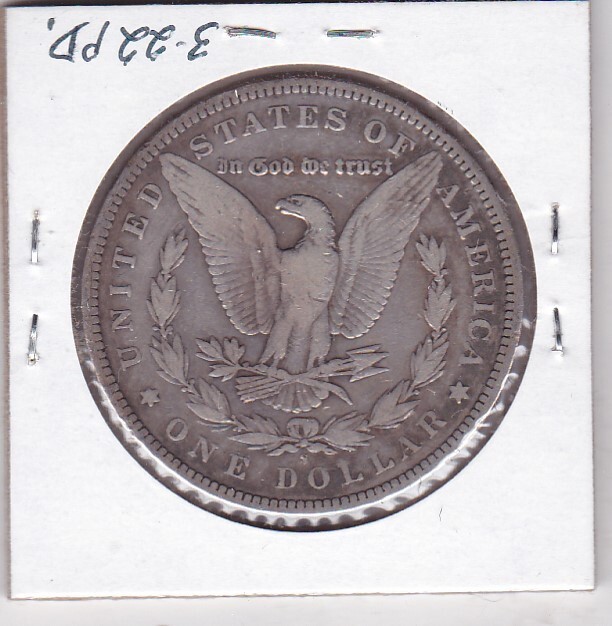 1896-S MORGAN DOLLAR FINE CONDITION