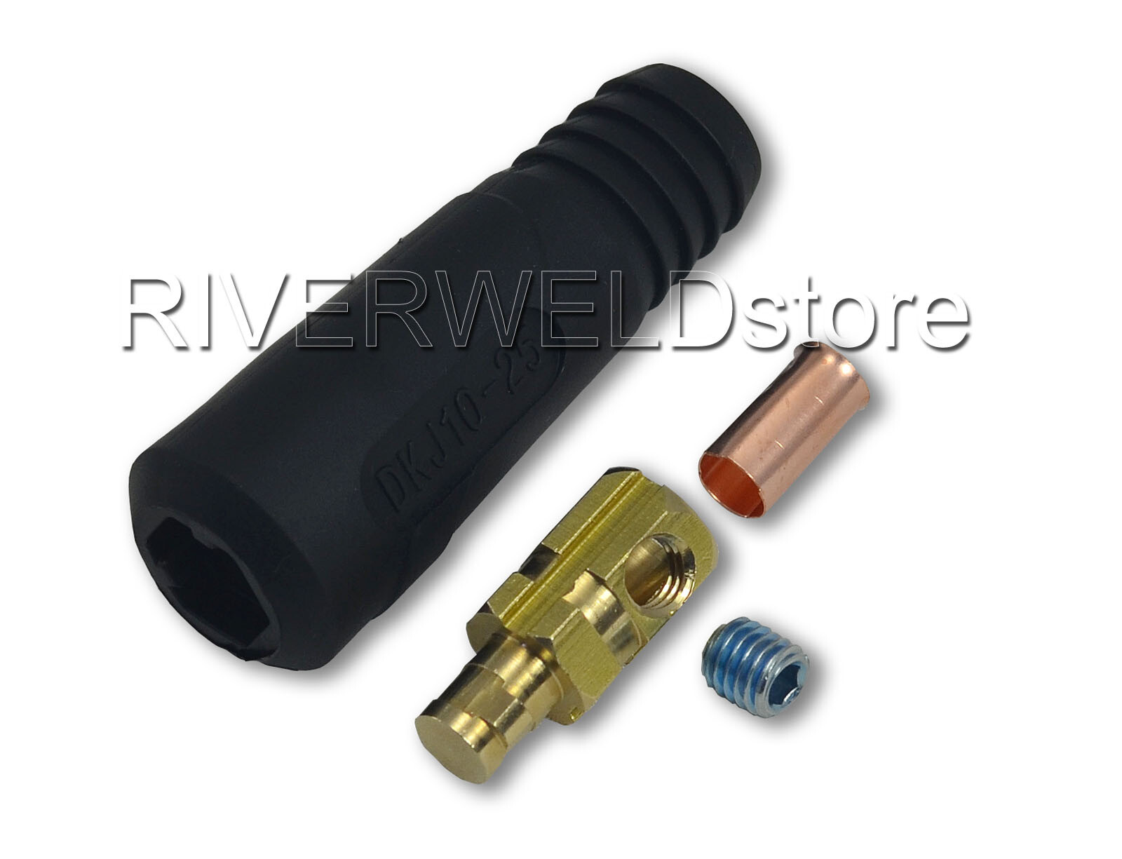 RIVERWELD TIG Welding Cable Panel Connector Socket Dinse DKJ10-25 DKZ10-25 4pcs