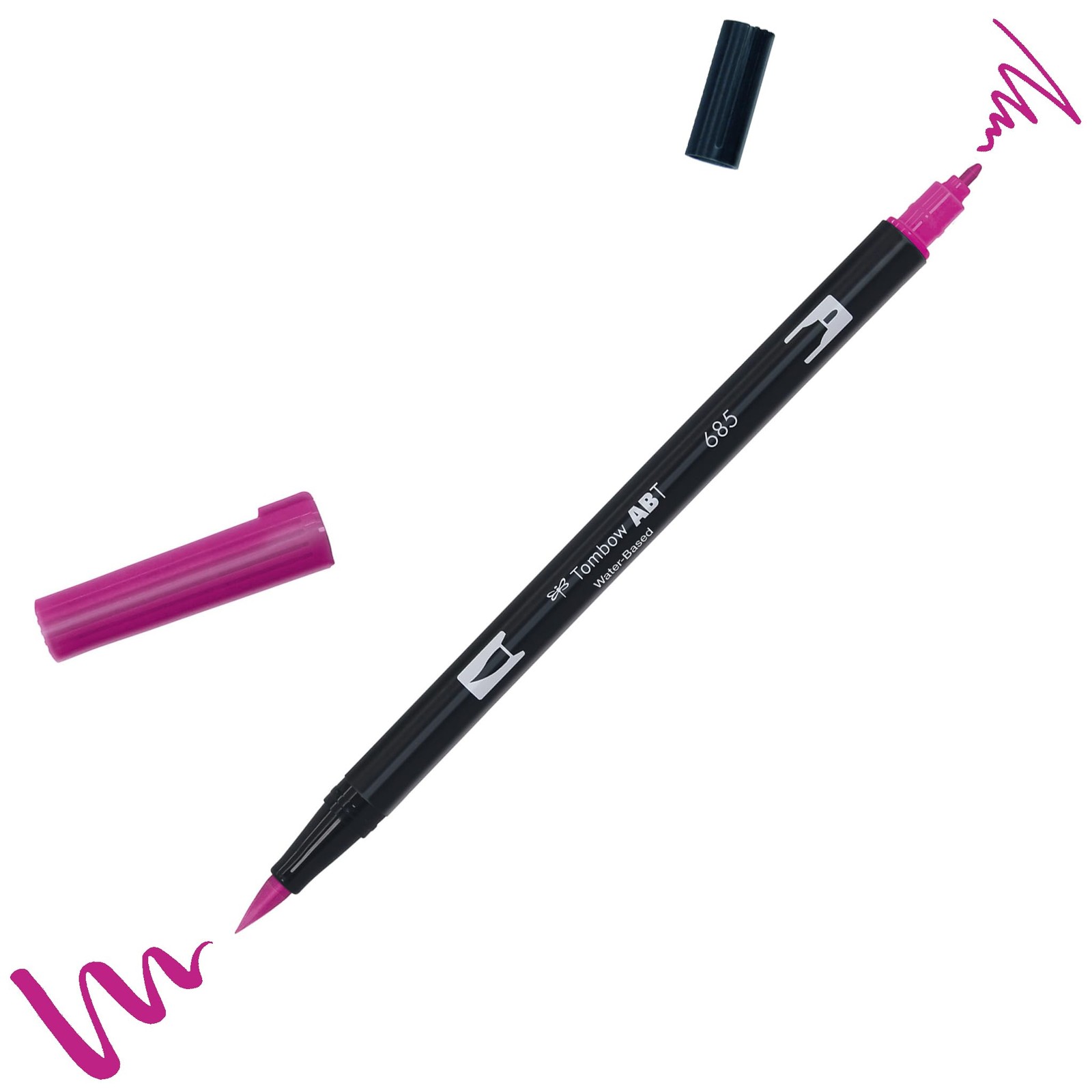Tombow Dual Brush Pen (AB-T685) 1 Count (Pack of 1), 685 Deep Magenta