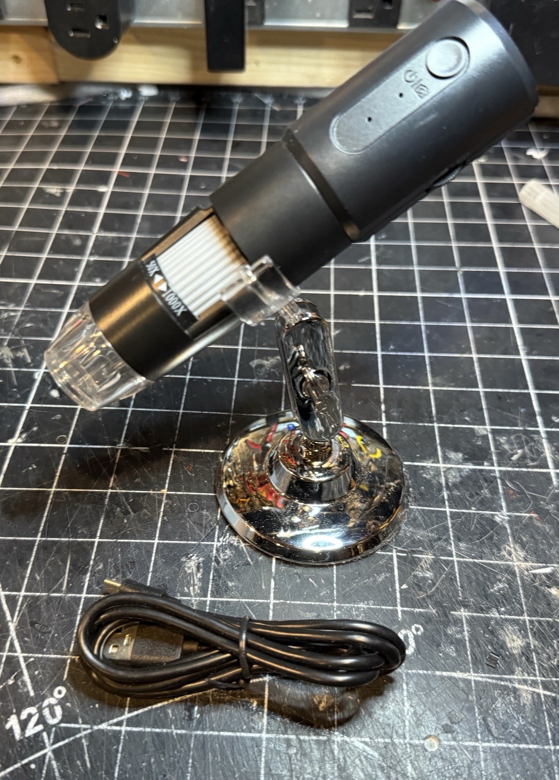 Digital Smart Plastic USB Microscope - Black
