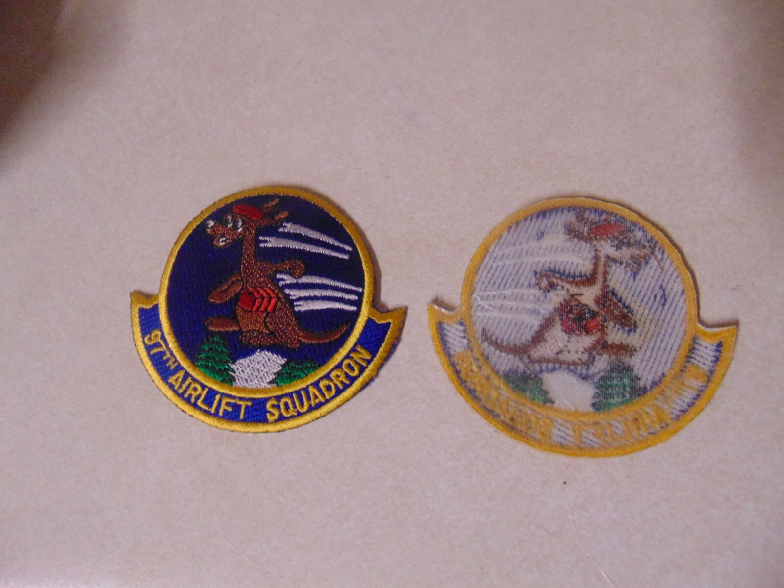 MILITARY PATCH SEW ON OLDER POCKET US AIR FORCE 97TH AIRLIFT SQUADRON