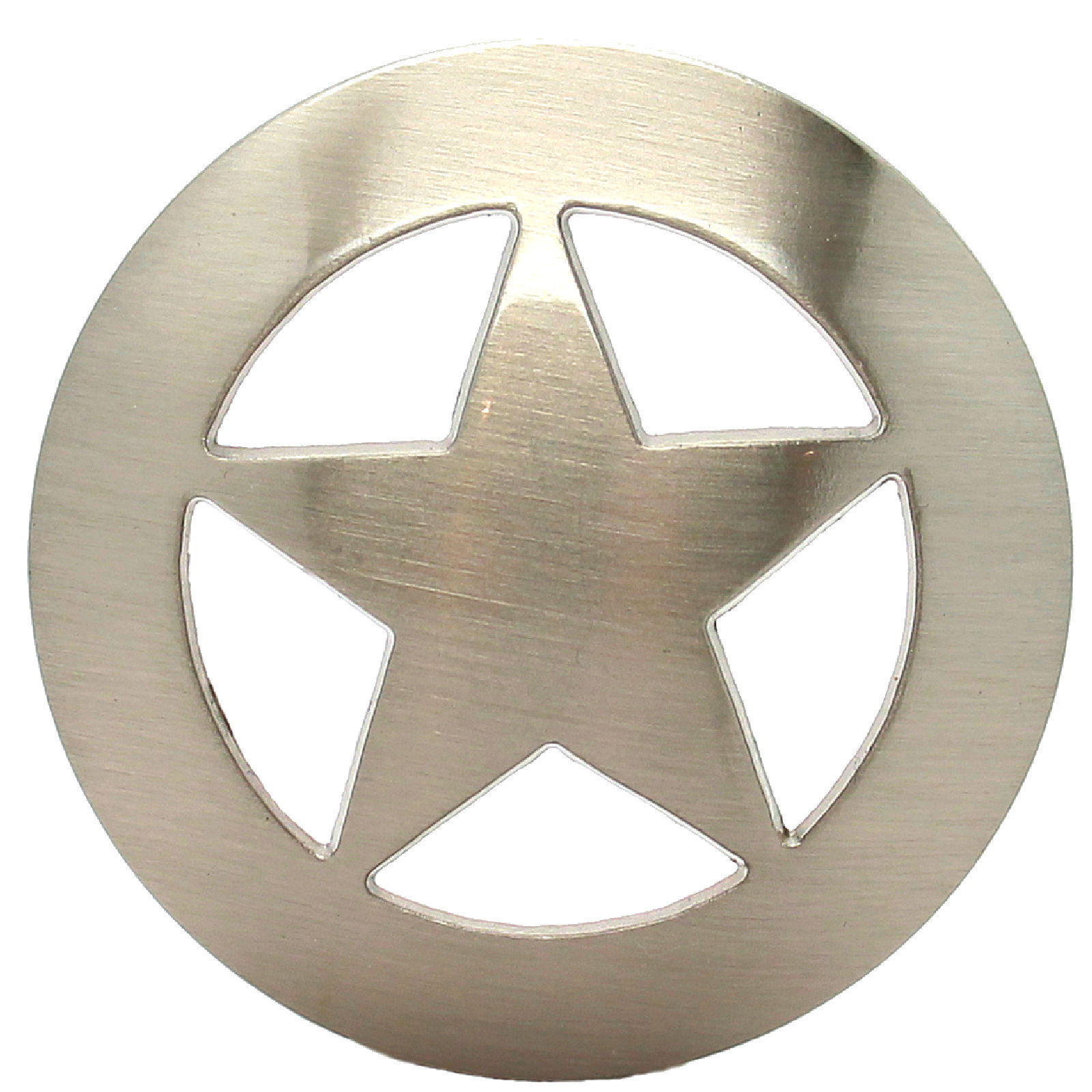 Brushed Nickel Smooth Star Screw Back Concho 2" 7532-05 by Stecksstore