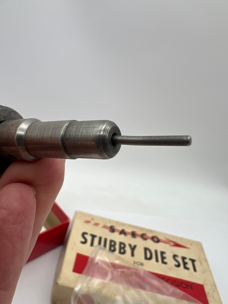 SAECO Stubby Die Set (2) Match Precision Reloading Tool .38 /357 Redding USA