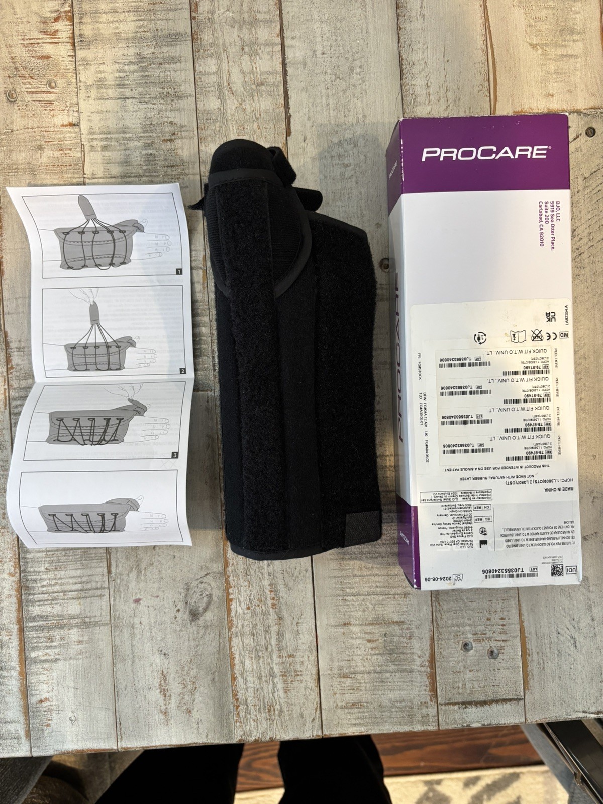 *1-Pack* DJO Procare Quick-Fit Wrist Thumb Universal W.T.O Right Hand 79-87490
