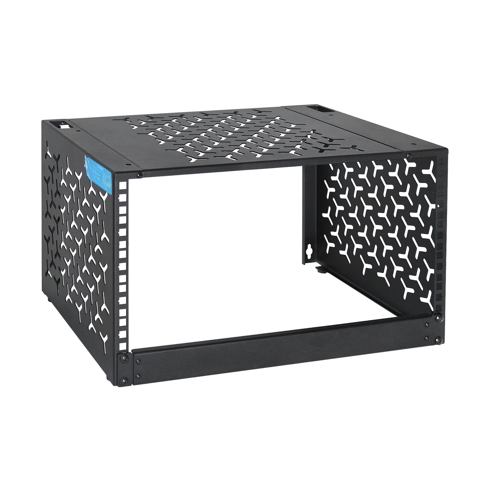 6U Wall-Mount & Desktop Server Rack, 12" Depth, Foldable with 1U Blank Panel ...