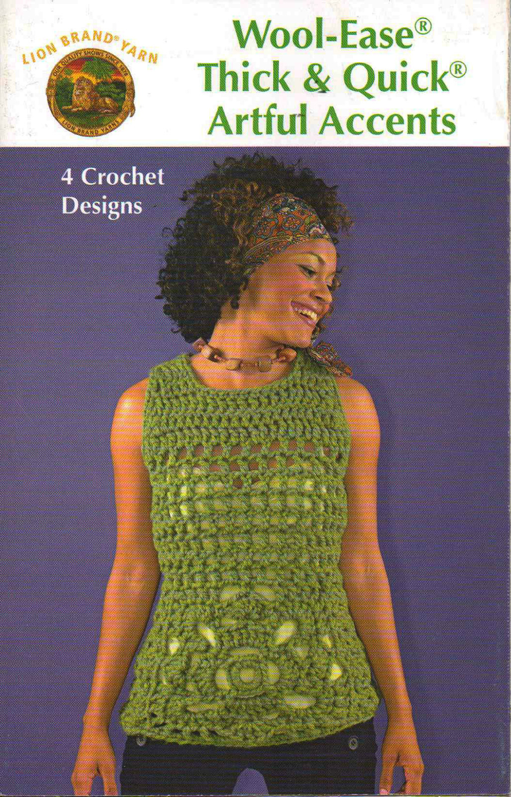 Quick Artful Designs Purse, Scarves, Shell Wool-Ease Crochet Pattern Booklet NEW