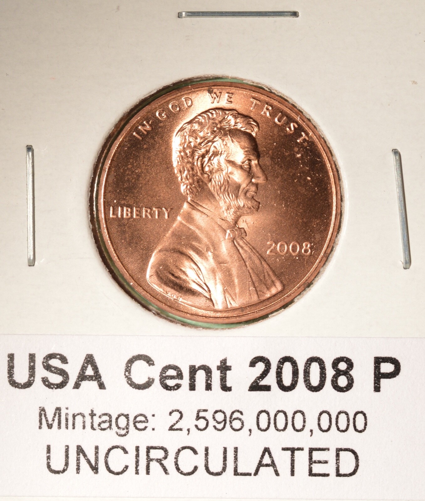 2008P - USA Small Cent - UNCIRCULATED