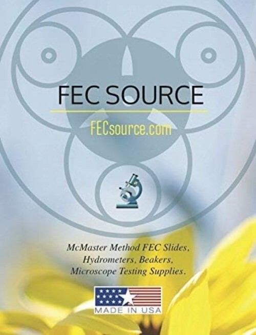 4 McMaster Method Microscope Slides, by , Fecal/Worm Egg Count for Parasites ...