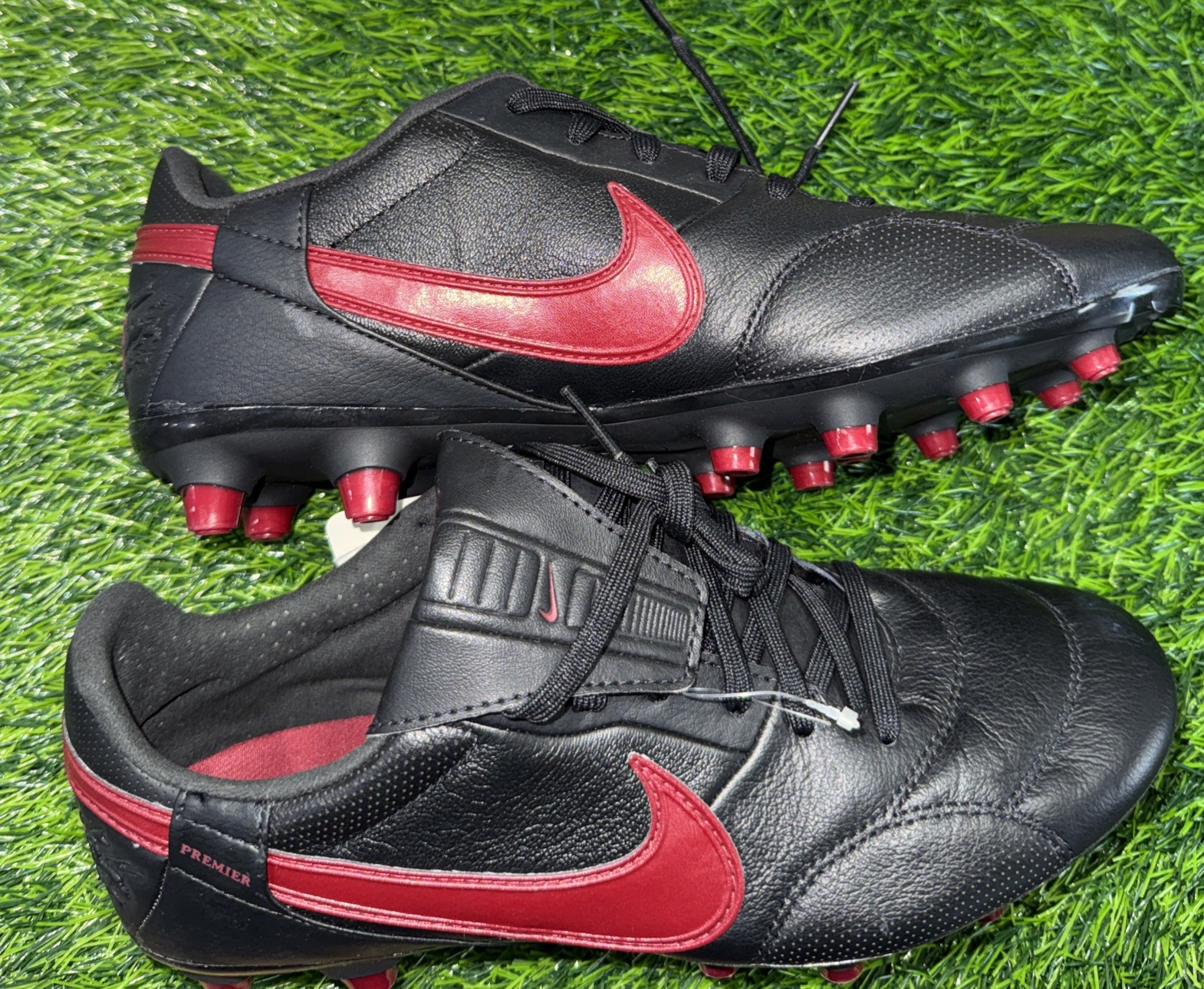 Nike Premier 3 Firm Ground Soccer Cleats Men’s 7 Black Burgand AT5889-060 New