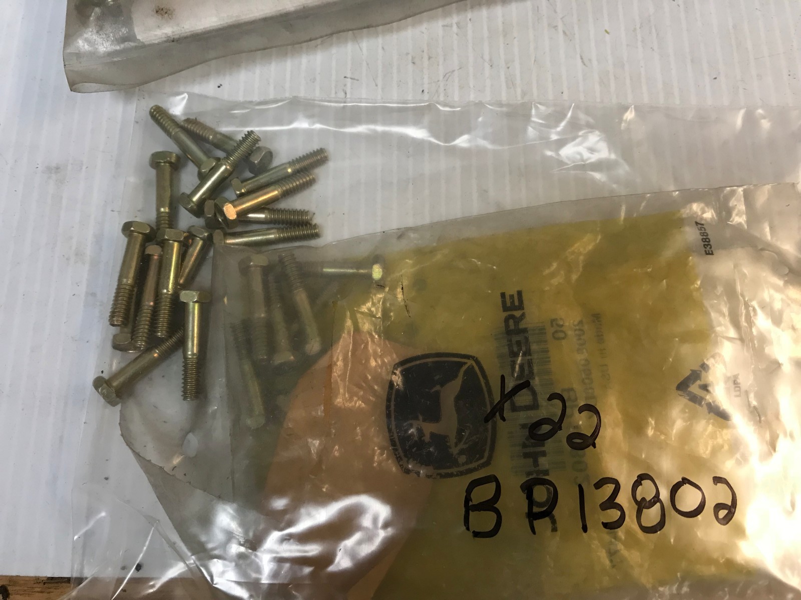 BP13802  GENUINE John Deere Original Equipment CAP SCREW - QTY of 2 SCREWS