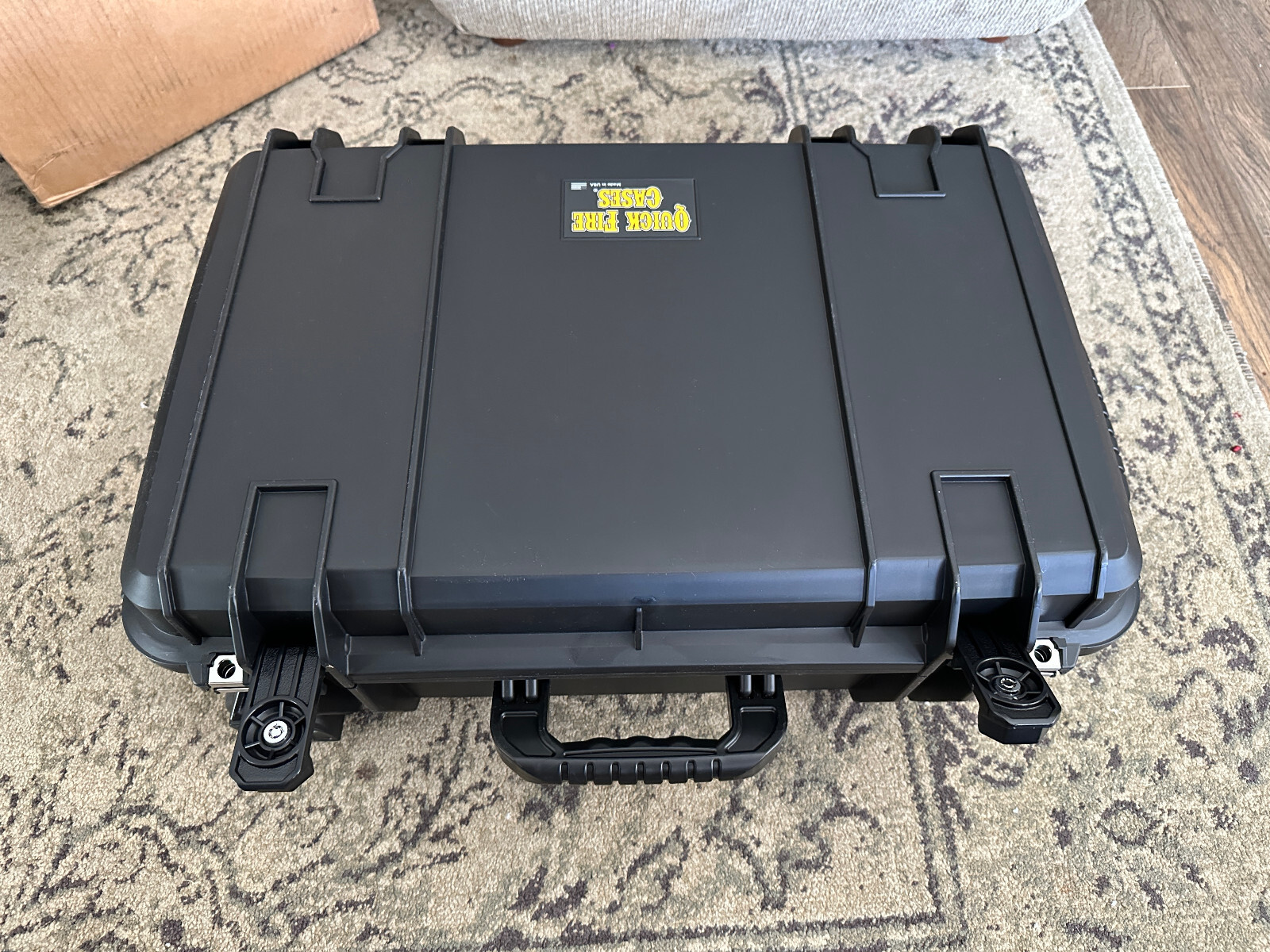 Quick Fire QF920RBKL Rolling Pistol Case Watertight w/ Locks: LARGE CAPACITY