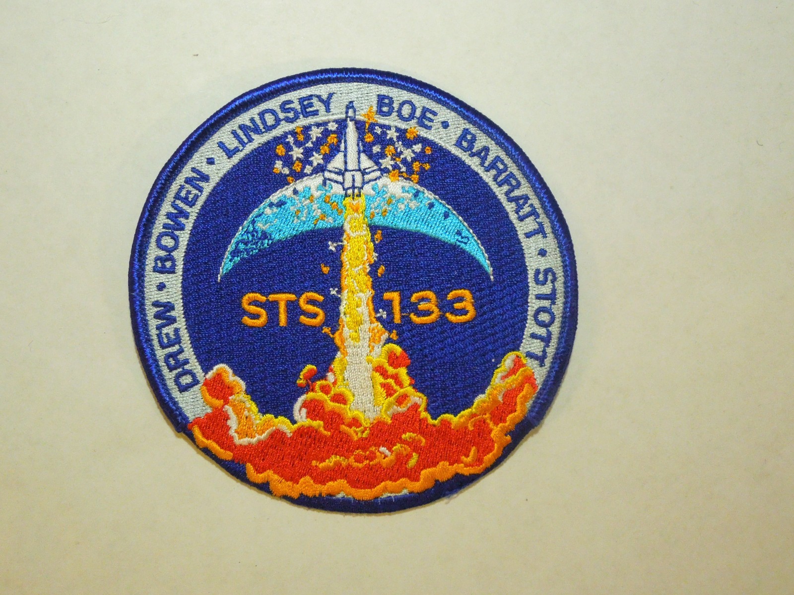 STS 133 NASA Space Mission Iron On Patch - Discovery's Final Mission
