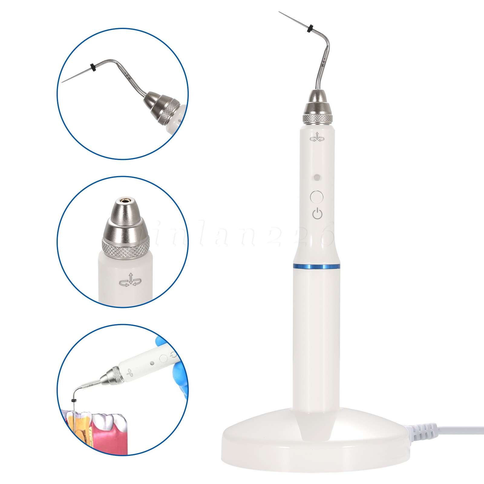 Dental Gutta Percha Obturation System Endo Heated Pen w/ 2 Tips