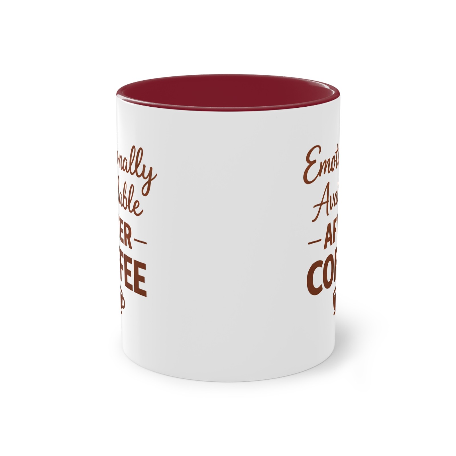 Funny Coffee Mug, Emotionally Available After Coffee, Office & Teacher
