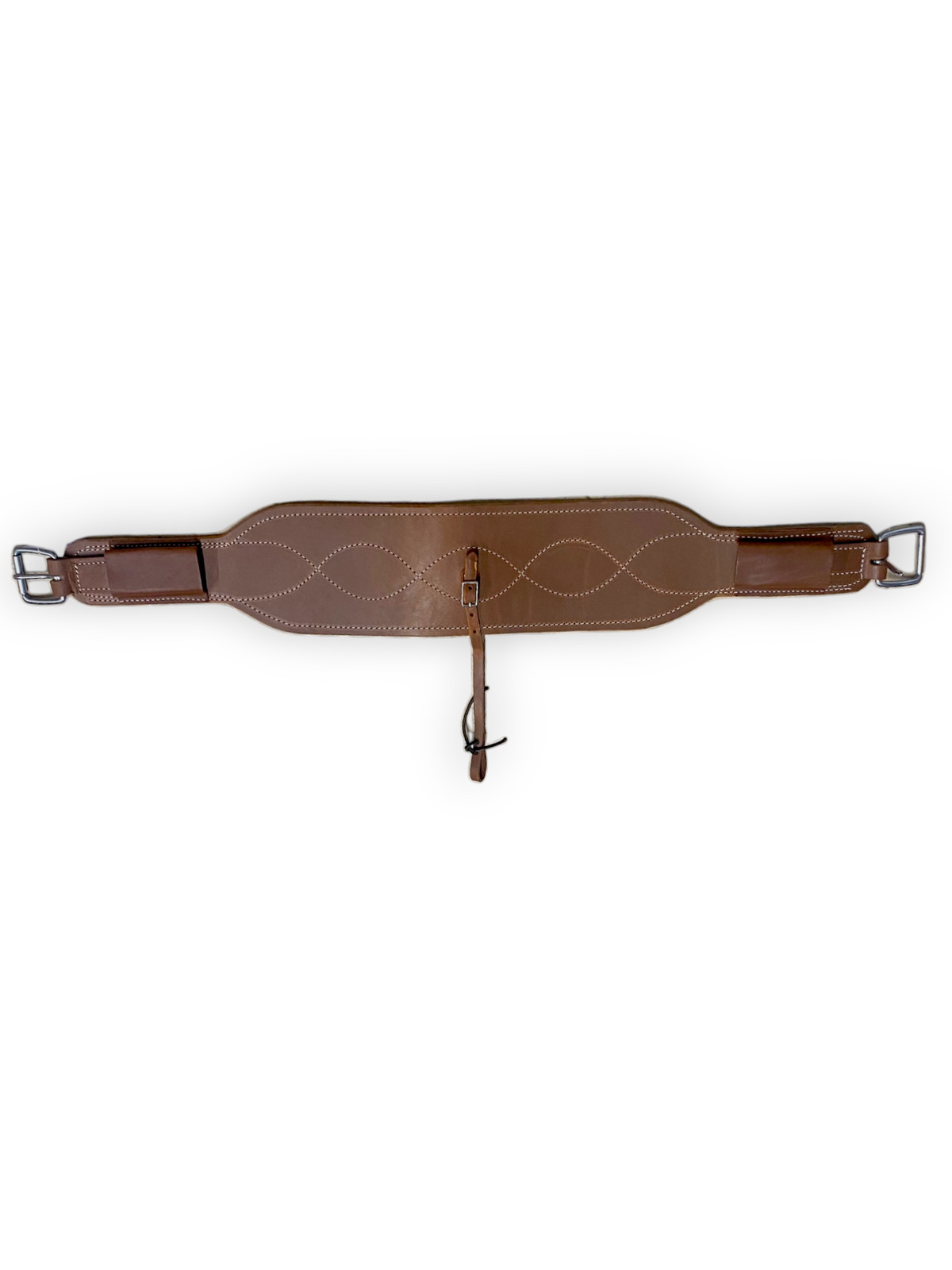 HR Saddlery Double & Stitched 6" Wide Rear Cinch Center Heavy Oiled