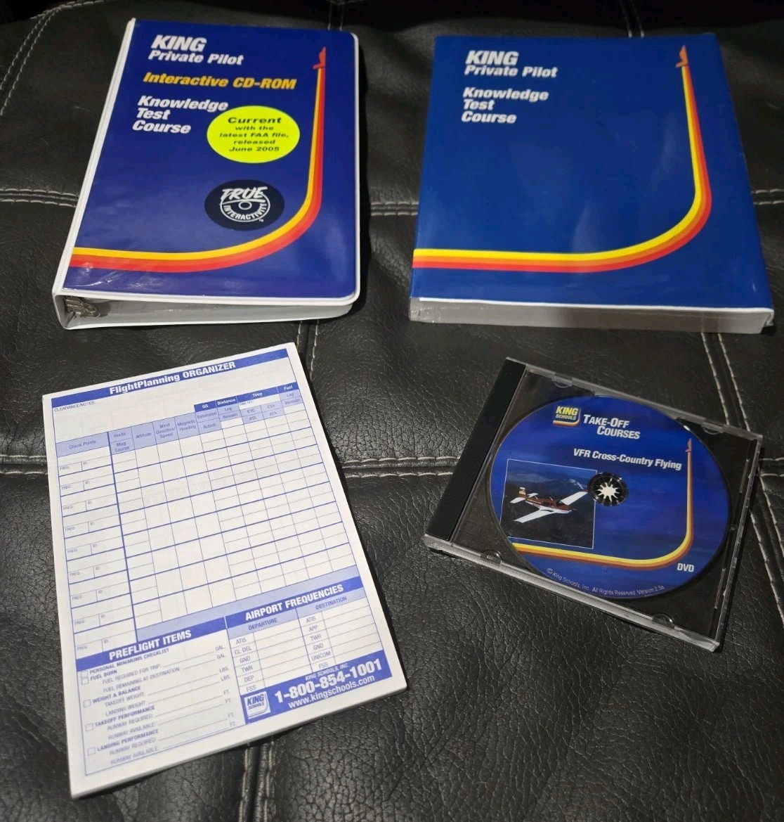 King Schools Private Pilot CD- ROM & Flight Knowledge Test Course Book + VFR CD