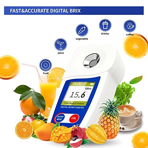 Digital Brix Refractometer brix Meter Refractometer Automatic Temperature
