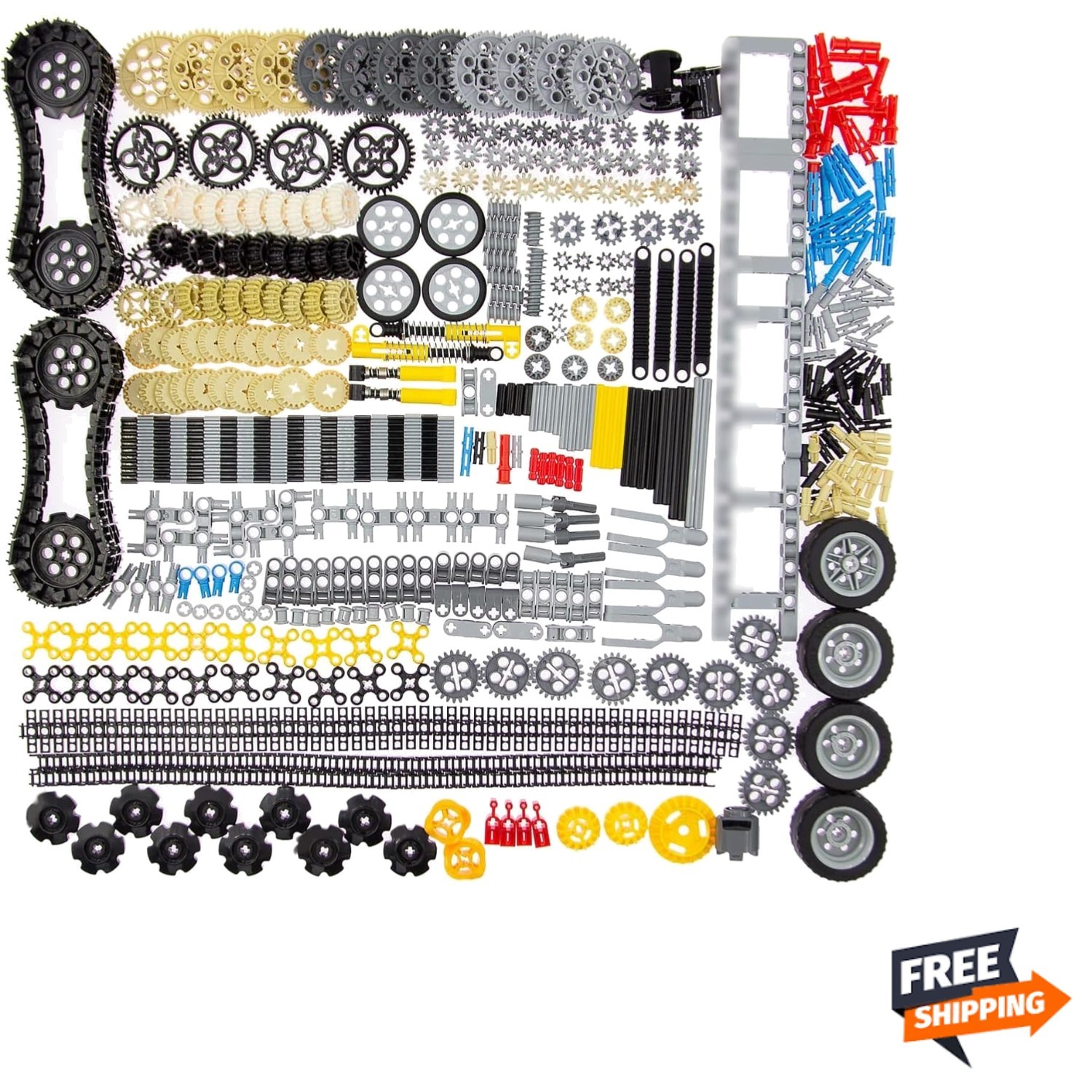 844Pcs Pins-Gears-Axles Set Compatible with mainbrands-Technical-Parts, Lates...