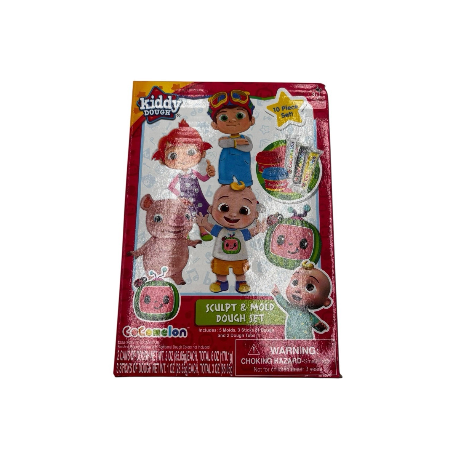 Cocomelon Kiddy Dough Sculpt & Mold Dough Set Activity Set