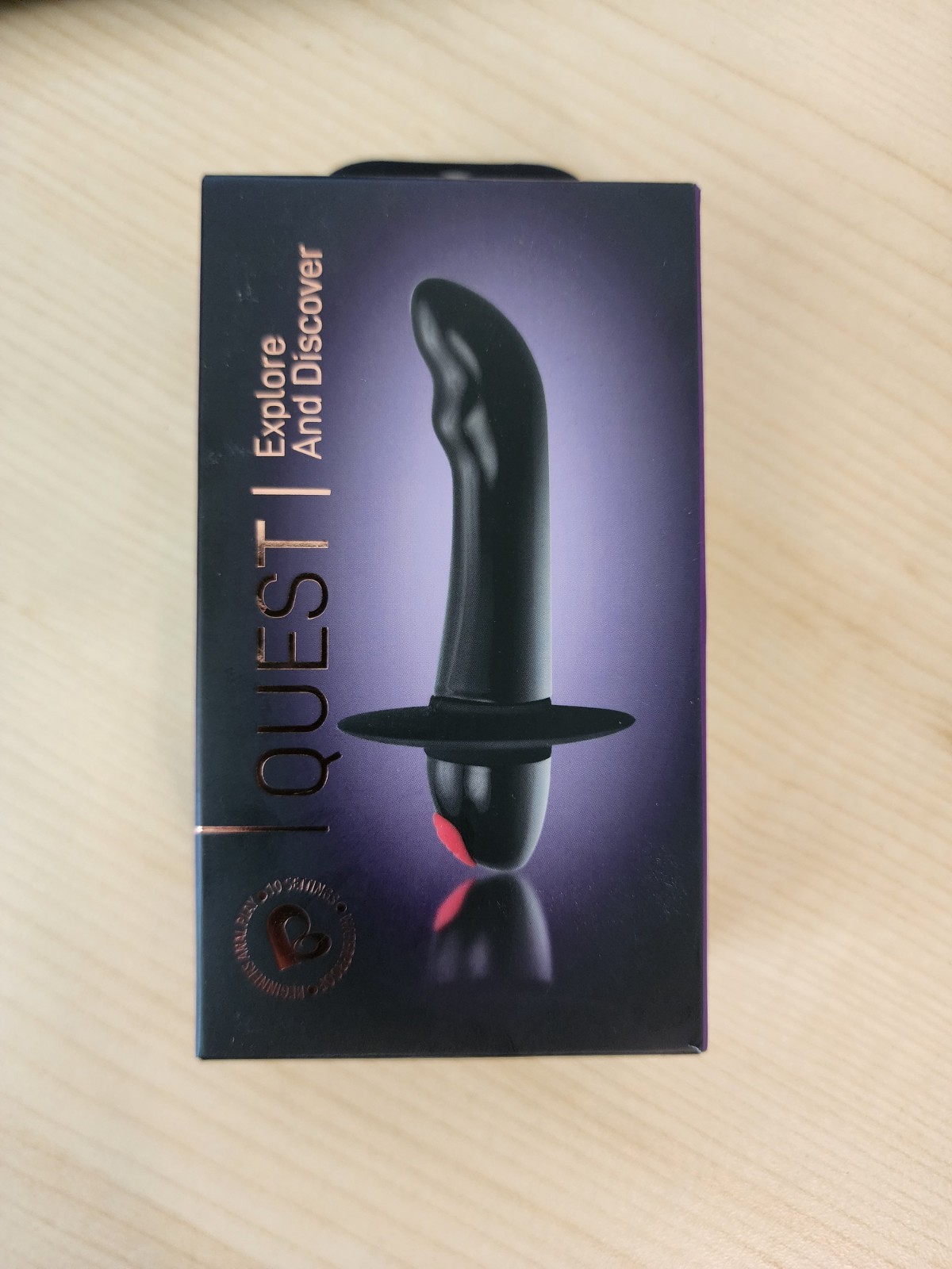 Rocks Off Quest Prostate Massager, Black, 4 Inch