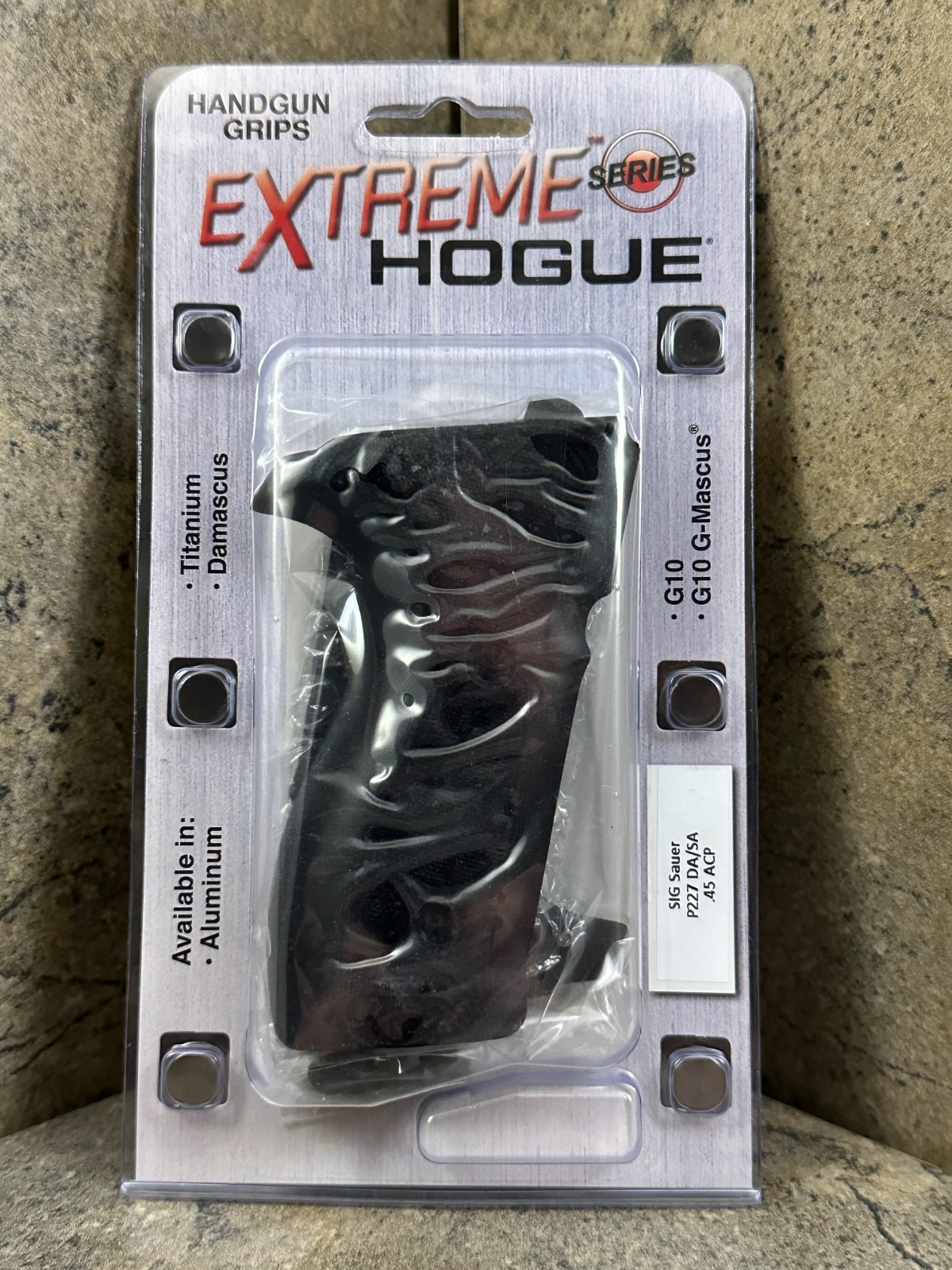 Hogue Smooth G10 Grip for Sig P227 DA/SA  - Solid Black 47169