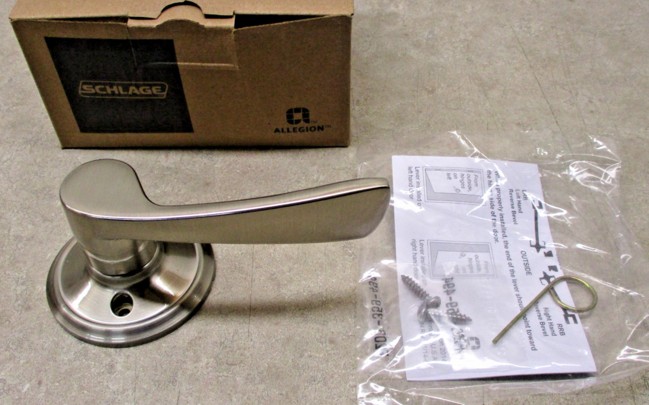 2 - Schlage F170-MER- 619 LH Merano Left Handed Non-Turning One-Sided